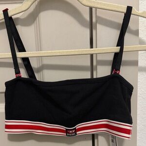Diesel Black Bandeau with Red Accents